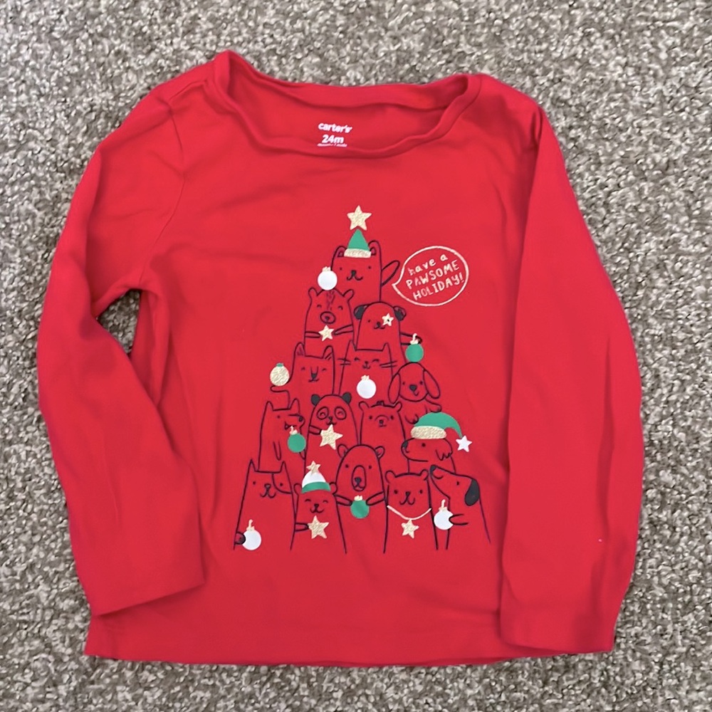 Carter’s pawsome holiday shirt